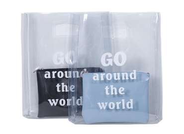 clear PVC tote bag
