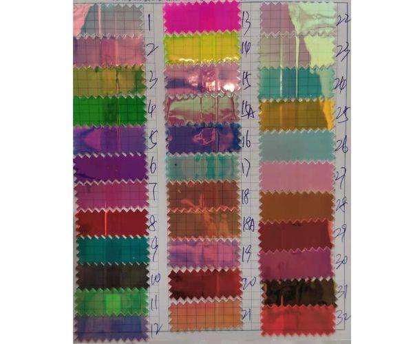 PVC holographic color