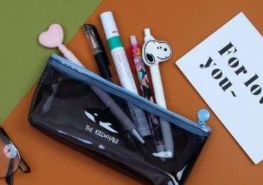 black PVC storage bag