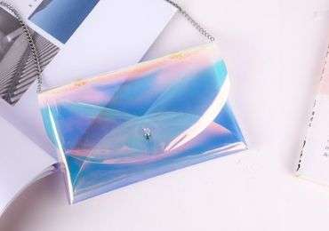 laser PVC shoulder bag