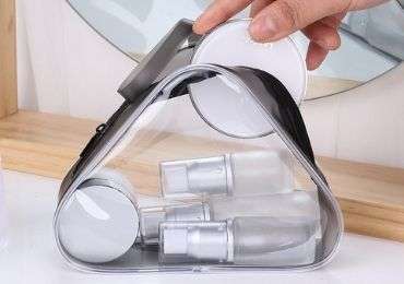 triangle shape PVC makeup bag
