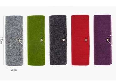 custom felt pouch bag