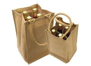 jute wine bag
