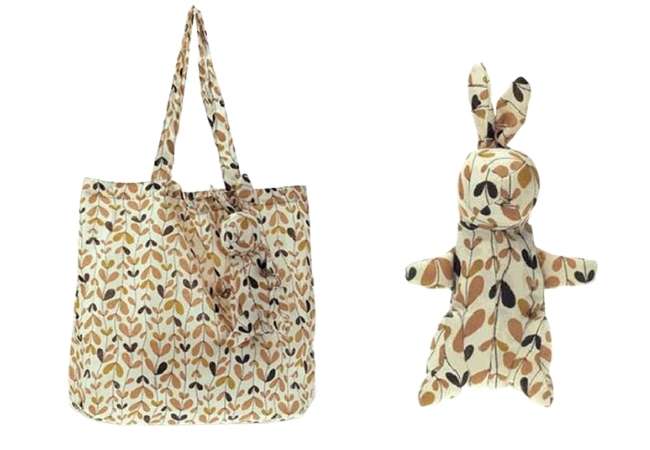 Foldable Shopping Bag with Rabbit Design