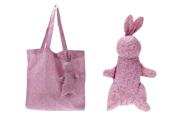Foldable Shopping Bag with Rabbit Design