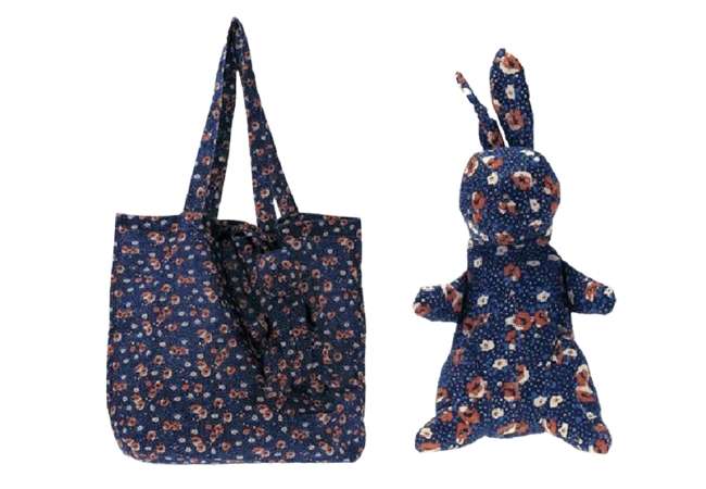 Foldable Shopping Bag with Rabbit Design
