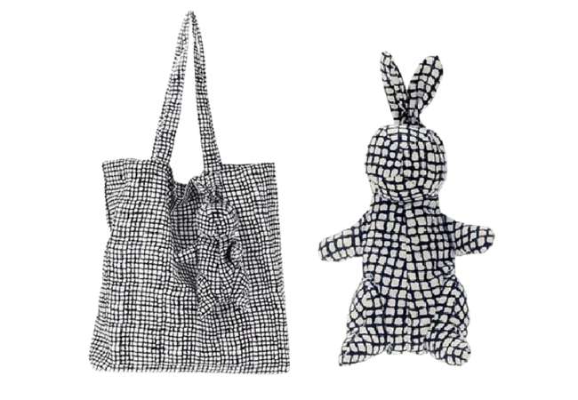Foldable Shopping Bag with Rabbit Design