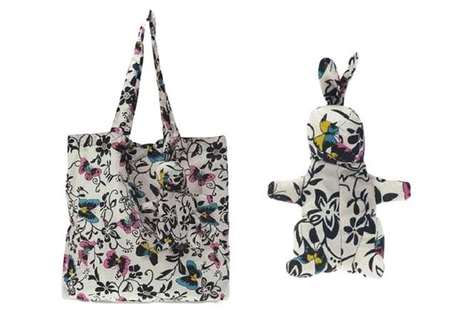 Foldable Shopping Bag with Rabbit Design