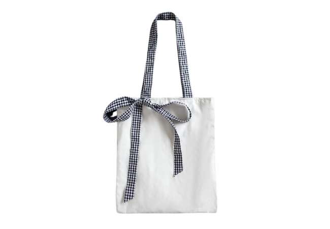 Bowknot Cotton Tote Bag
