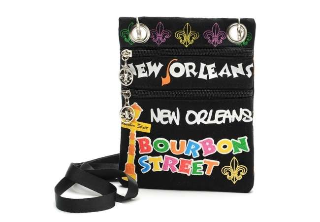 Cotton Shoudler Bag with Double Zippers