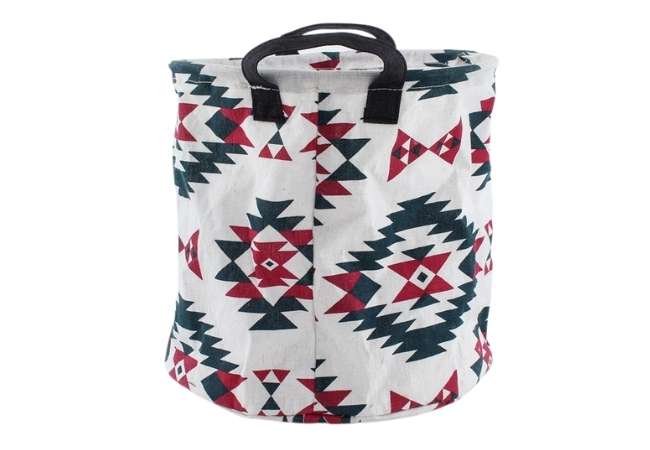 Prainted Cotton and Linen Bag