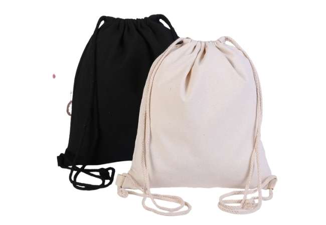 Cotton Drawstring Backpack