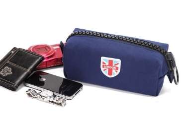Cotton Zipper Bag with PVC Label
