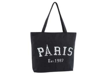 Cotton Zipper Tote Bag