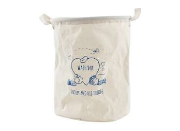 White Cotton and Linen Bag