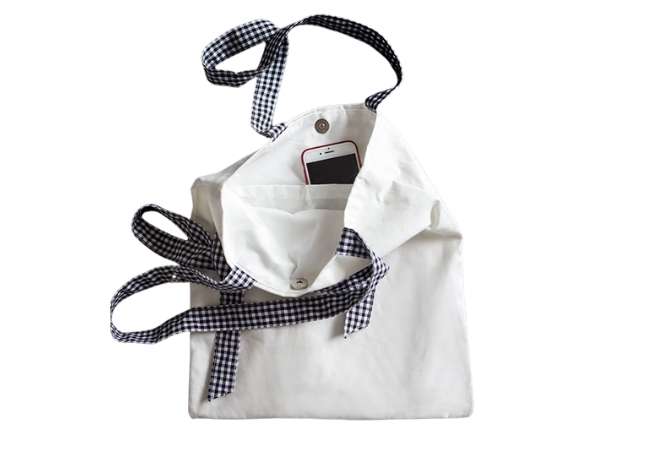 Bowknot Cotton Tote Bag