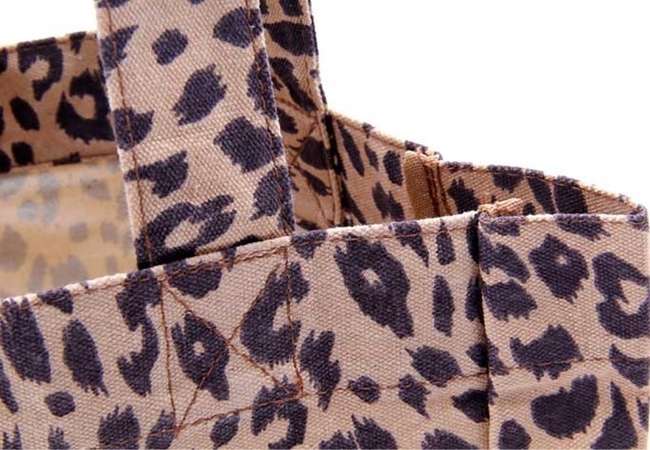 Leopard Cotton Shopping Bag