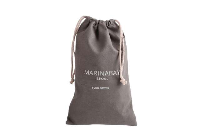 Embroidery Cotton Canvas Drawstring Bag