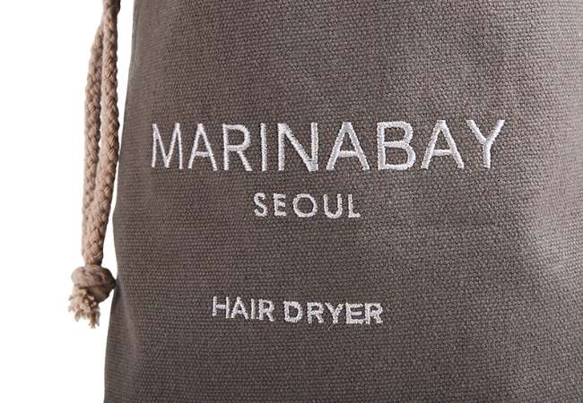 Embroidery Cotton Canvas Drawstring Bag