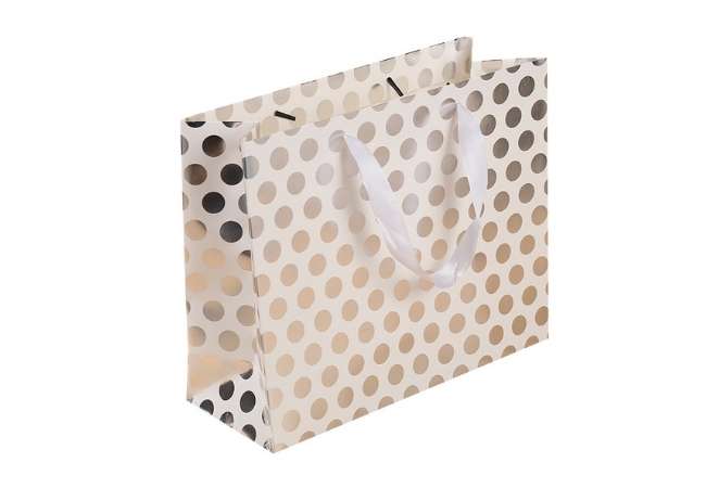 Hot Stamping Polka Dot Paper Bag