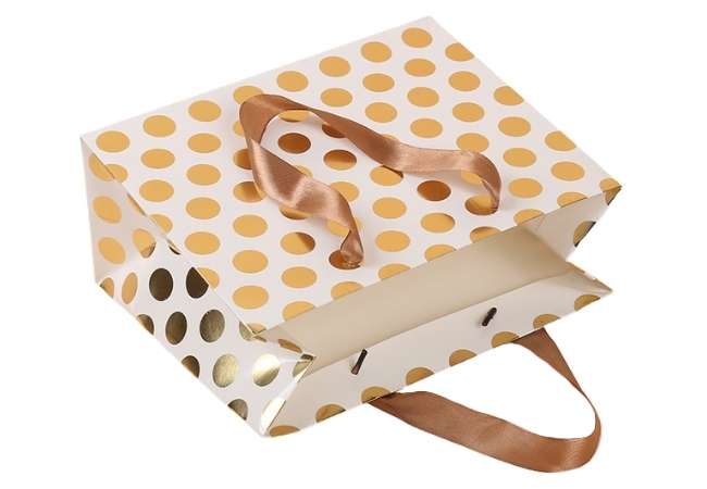Hot Stamping Polka Dot Paper Bag