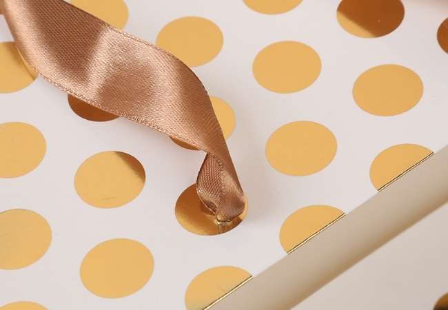 Hot Stamping Polka Dot Paper Bag