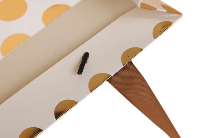 Hot Stamping Polka Dot Paper Bag