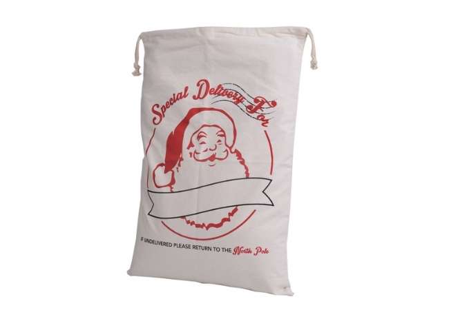 Christmas Cotton Drawstring Bag