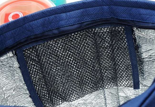 Non Woven Cooler Bag with Mesh Pocket