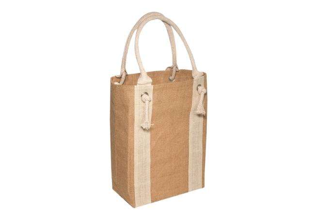 Resuable Jute Wine Tote Bag