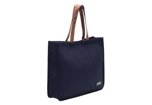 Customized Logo Felt Bag with PU Leather Handle