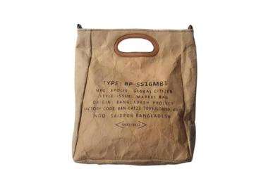 Die Cut Washable Kraft Paper Bag with Plastic Handle