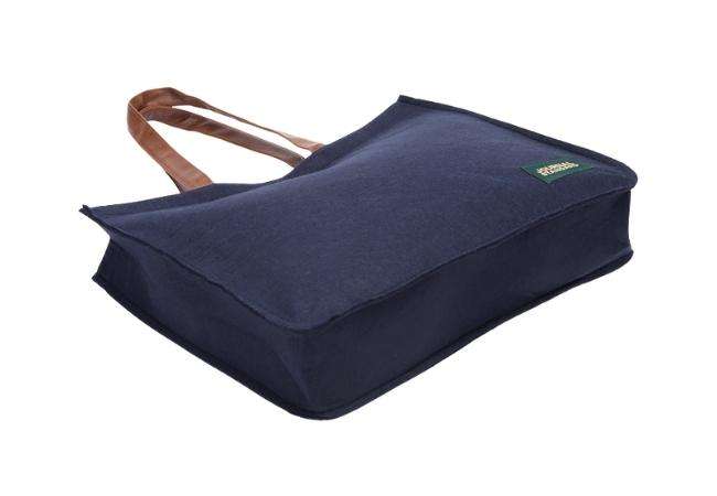 Customized Logo Felt Bag with PU Leather Handle
