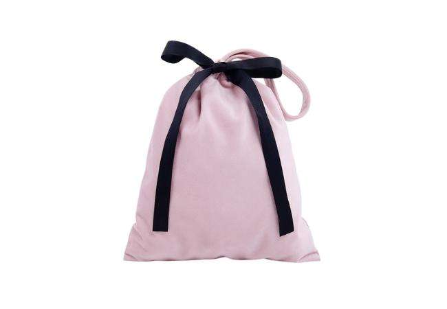 Velvet Pouch with Bowknot