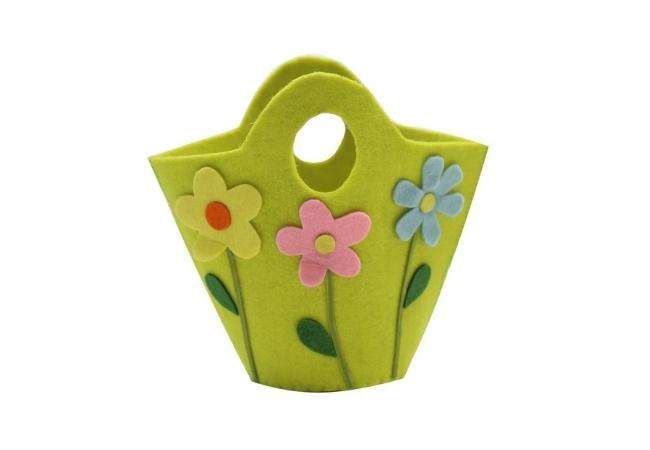 Cute Flower Felt Tote Bag