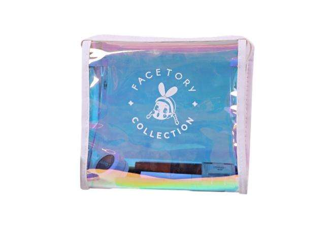 Rainbow Holographic PVC Cosmetic Bag