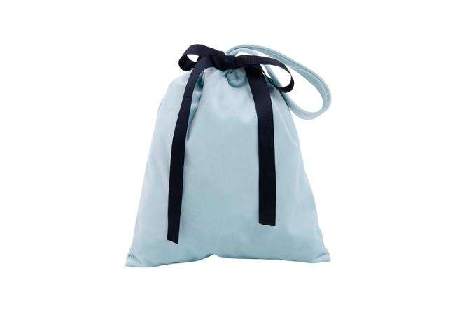 Velvet Pouch with Bowknot