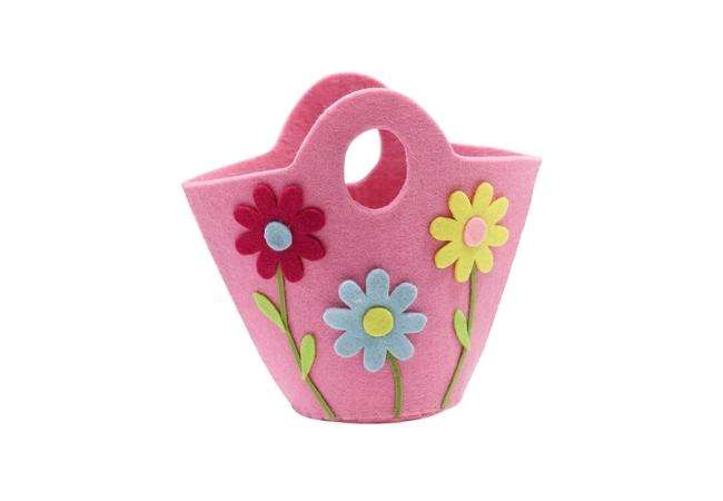 Cute Flower Felt Tote Bag