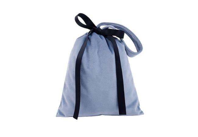 Velvet Pouch with Bowknot