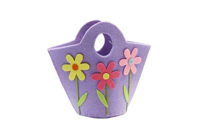 Cute Flower Felt Tote Bag