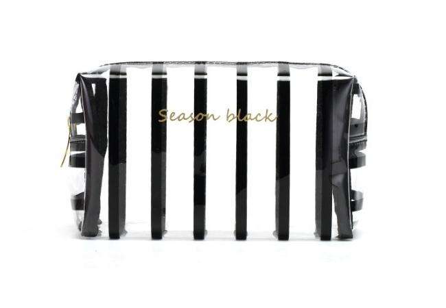 Plaid Cosmetic PVC Zipper Bag