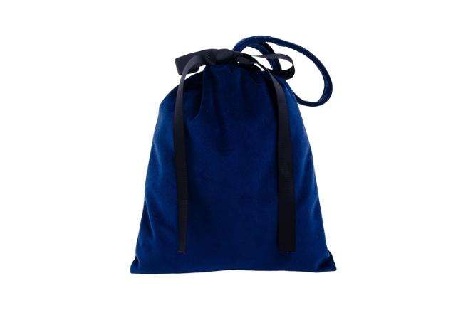 Velvet Pouch with Bowknot