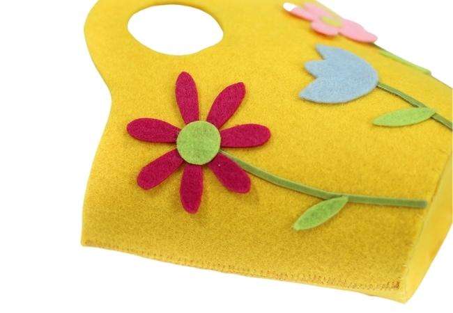 Cute Flower Felt Tote Bag