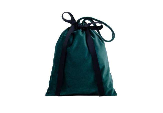 Velvet Pouch with Bowknot