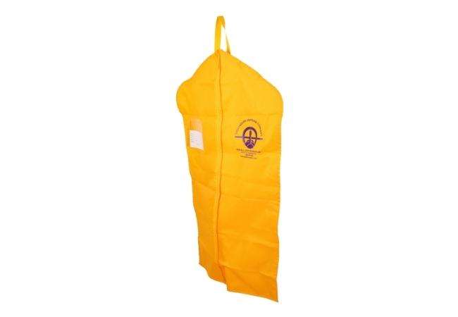 Yellow Oxford Garment Bag with Card Pocket