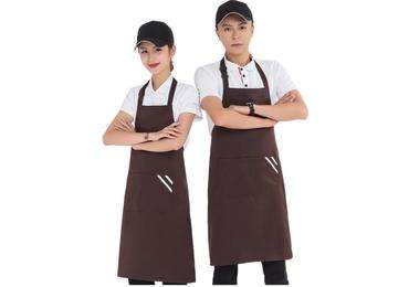 Acid Resistant Alkali Resistant Supermaket Bar Coffee House Cotton Apron with Adjustable Halter