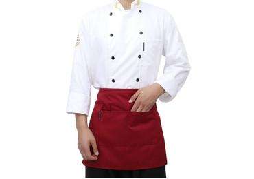 Fine Wearproof Oilproof Cooking Cotton Apron with Pen Pocket