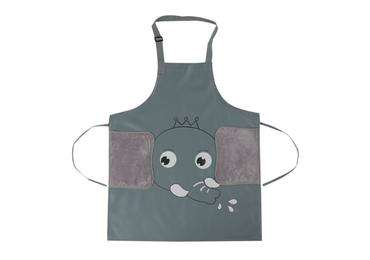 Superior Oil Proof Adjustable Housework PU Apron with Coral Pocket for Wiping Hands