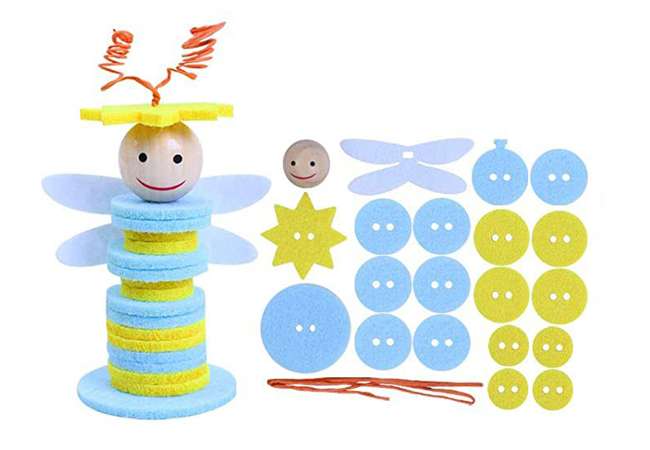 Customized Dragonfly DIY Felt Insect Toy