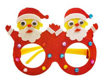 Kids Handcraft Christmas DIY Felt Glasses